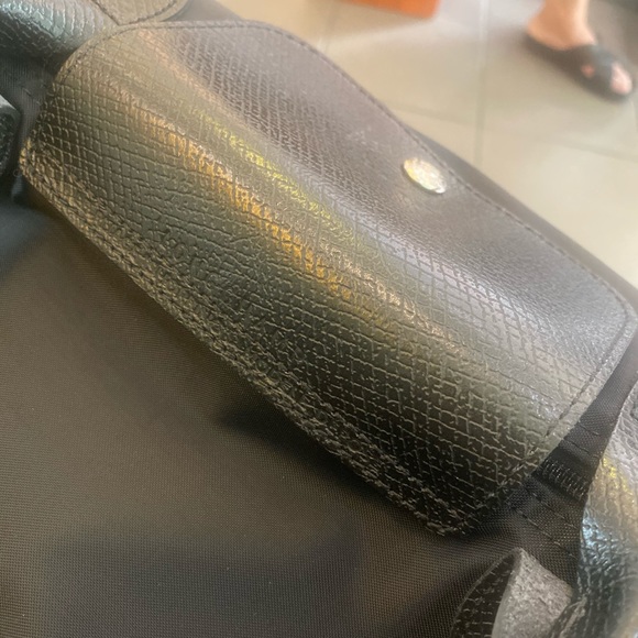 LONGCHAMP MONOCHROM ALL-BLACK Frm TUNISIA GORG Bag LUX RARE GENUINE SLEEK Lrg - Picture 7 of 16